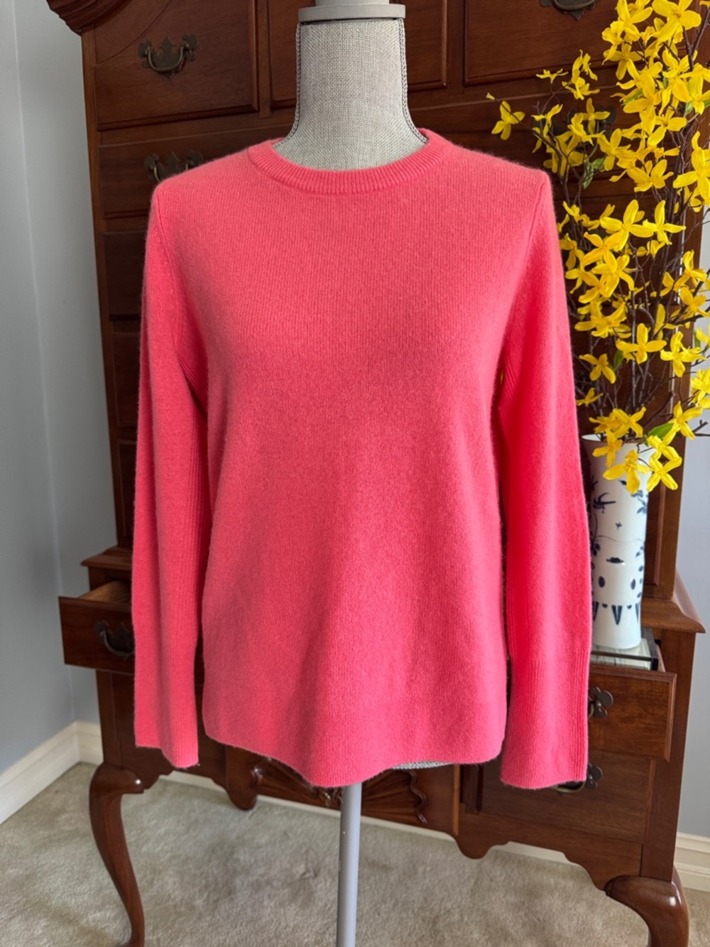 Halogen Cashmere Crewneck
Sweater Pullover Knit Watermelon Red-Pink Size Medium - Picture 10 of 10